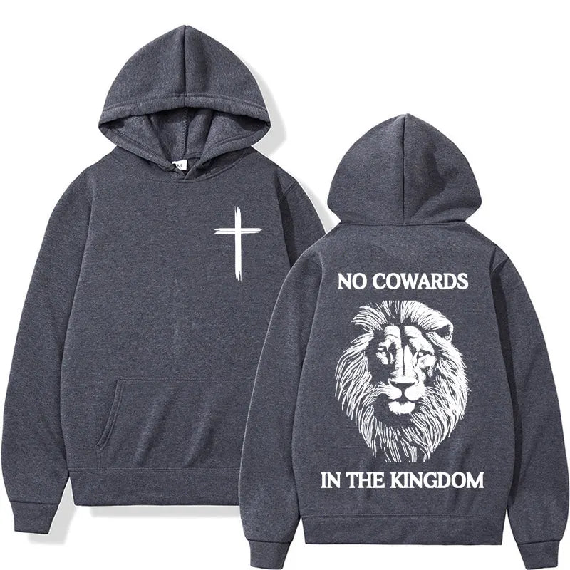 No Cowards In The Kingdom Lion Hoodie