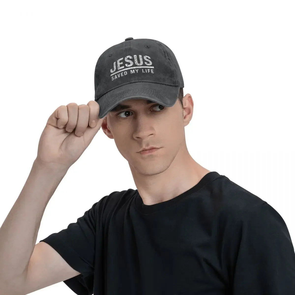 Jesus Saved My Life Baseball Cap
