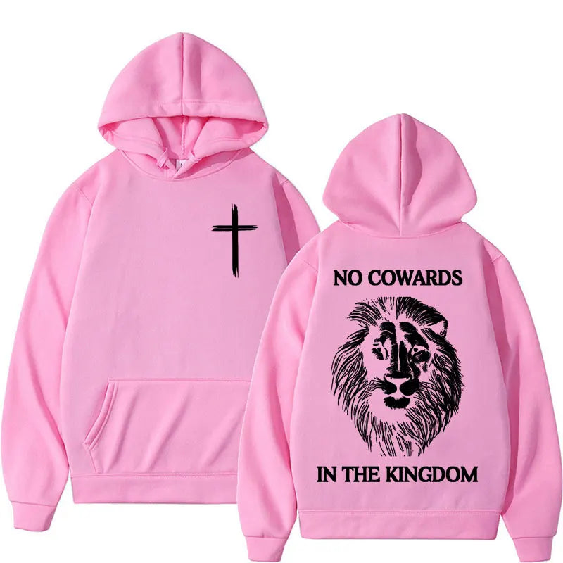 No Cowards In The Kingdom Lion Hoodie