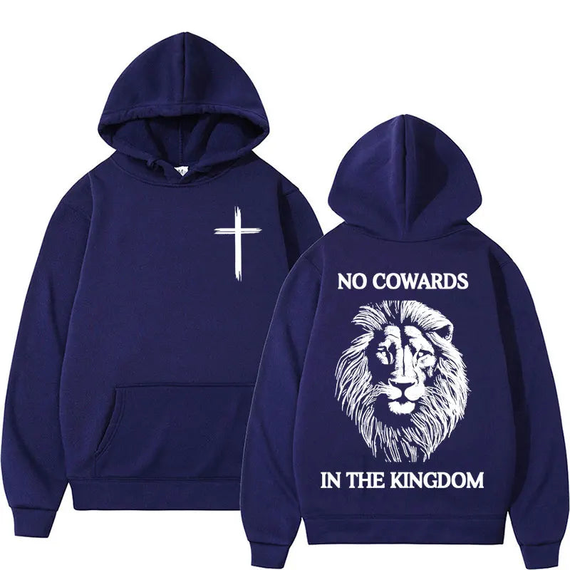No Cowards In The Kingdom Lion Hoodie