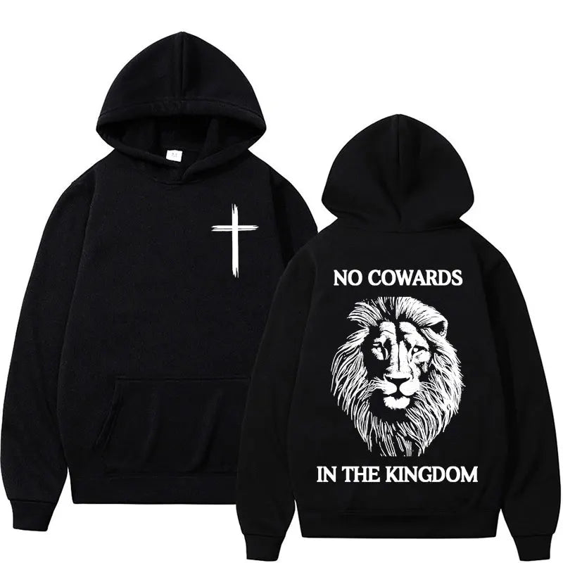 No Cowards In The Kingdom Lion Hoodie