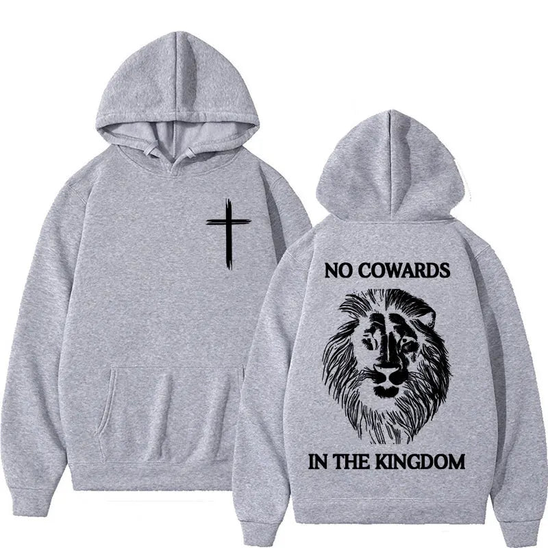 No Cowards In The Kingdom Lion Hoodie
