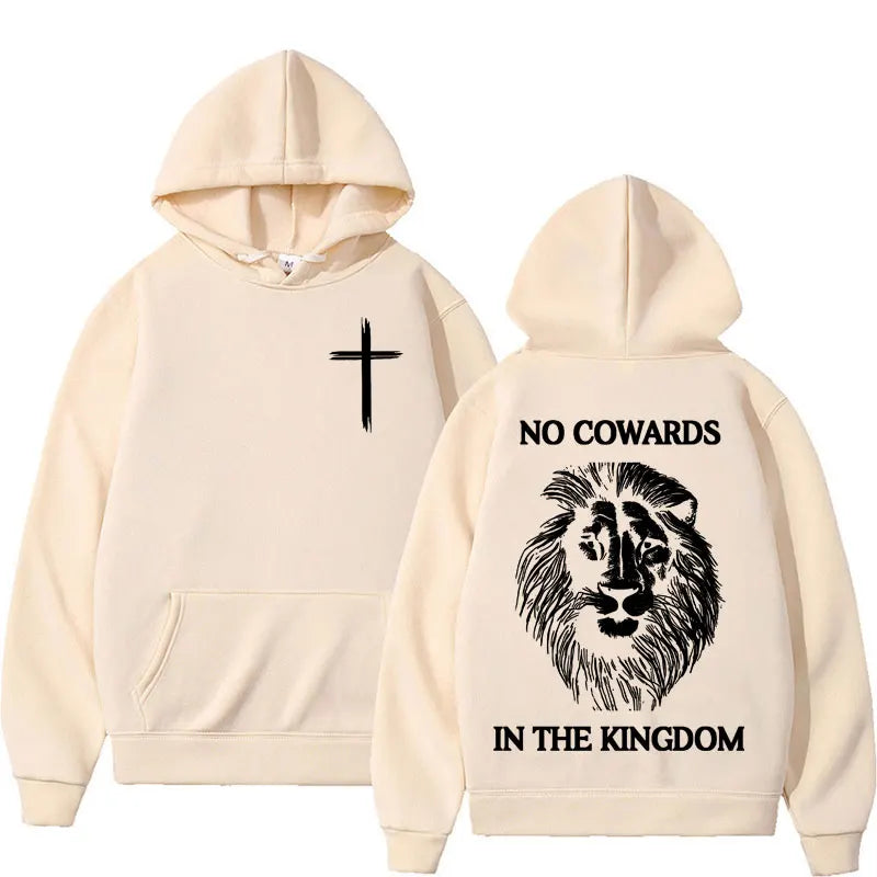 No Cowards In The Kingdom Lion Hoodie