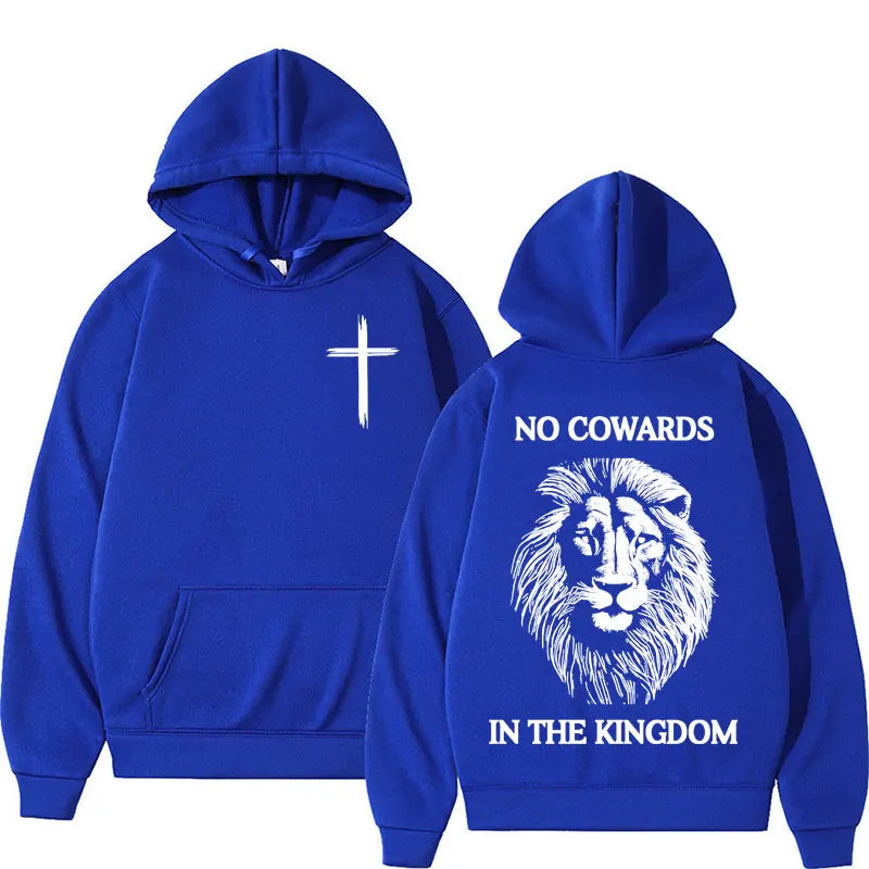No Cowards In The Kingdom Lion Hoodie