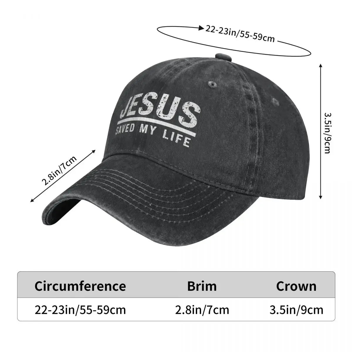 Jesus Saved My Life Baseball Cap