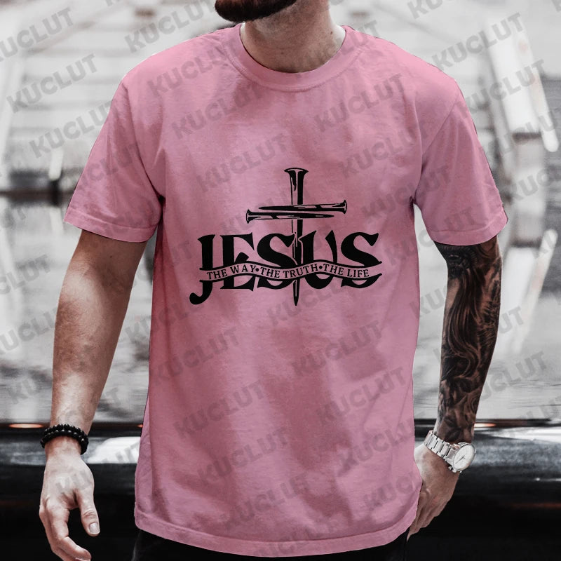 John 14:6 Cross of Nails T-Shirt