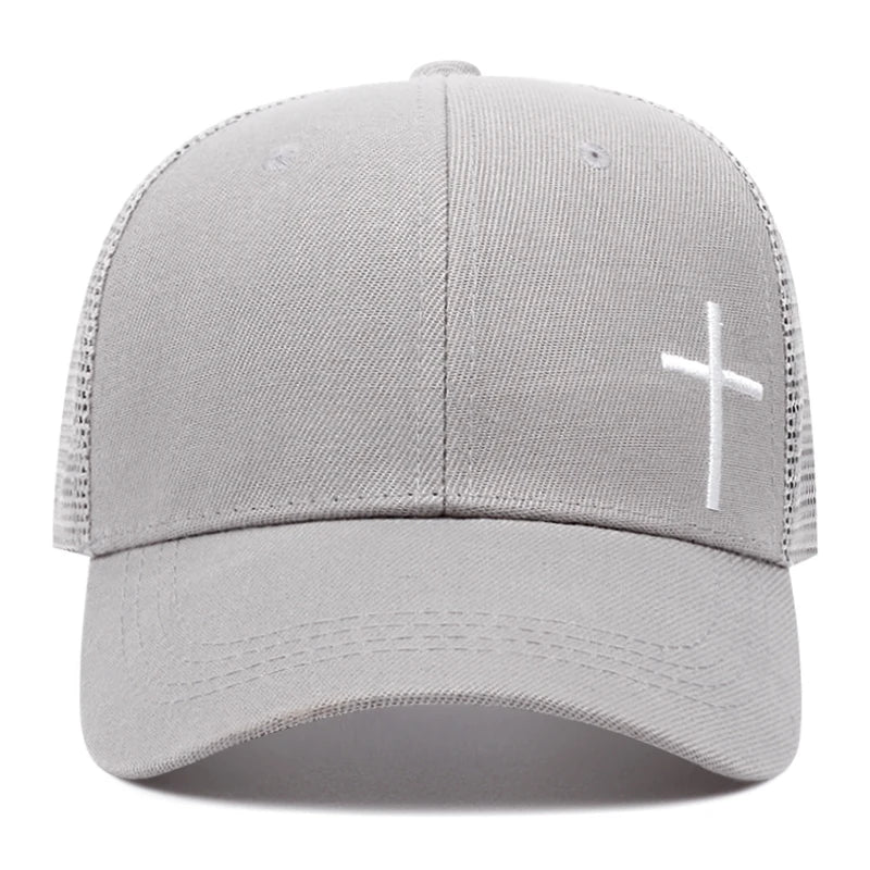 Simple Cross Trucker Baseball Cap