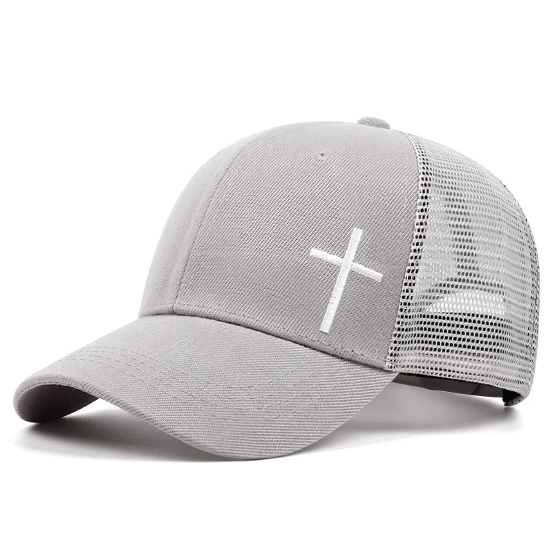 Simple Cross Trucker Baseball Cap