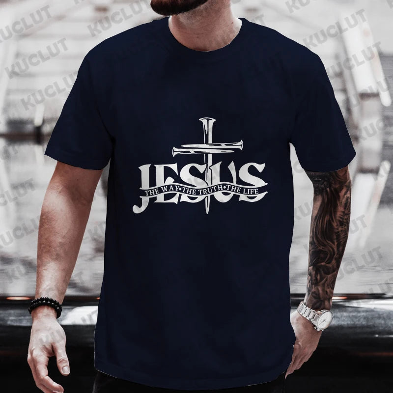 John 14:6 Cross of Nails T-Shirt