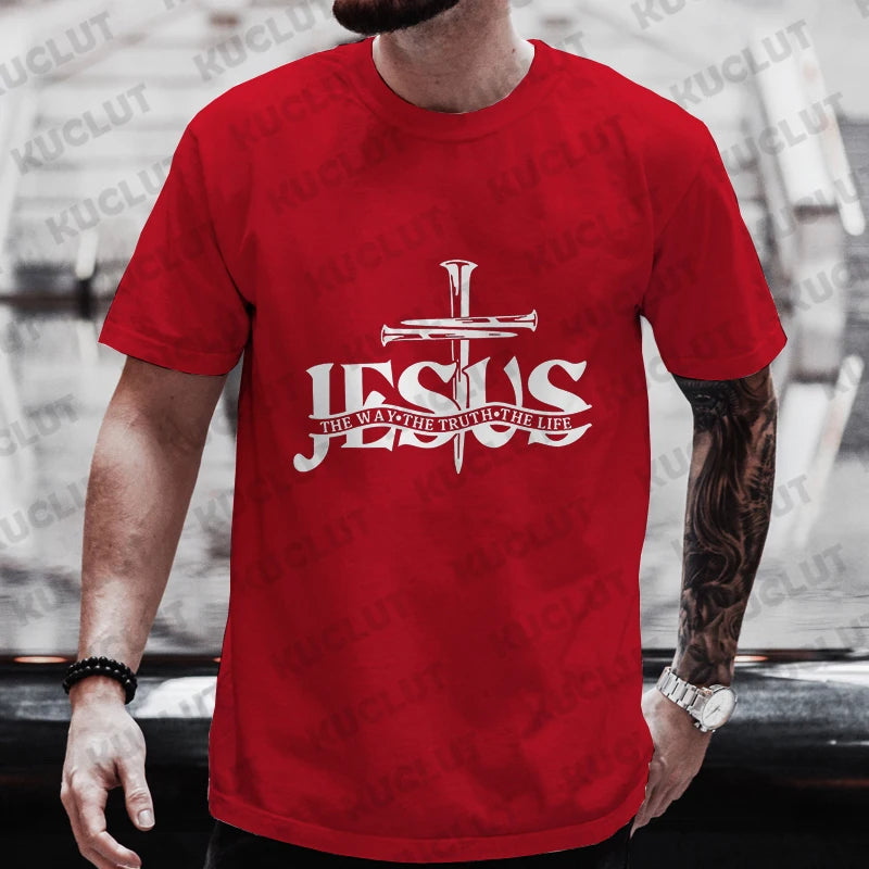 John 14:6 Cross of Nails T-Shirt