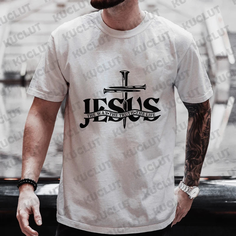John 14:6 Cross of Nails T-Shirt