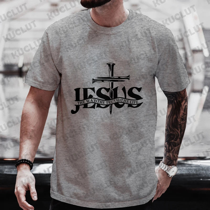 John 14:6 Cross of Nails T-Shirt