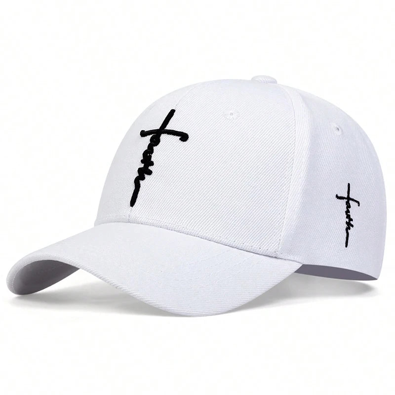 Faith Cross Embroidered Baseball Hat