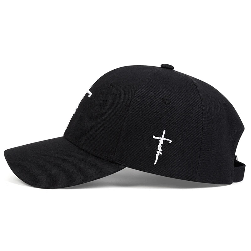 Faith Cross Embroidered Baseball Hat