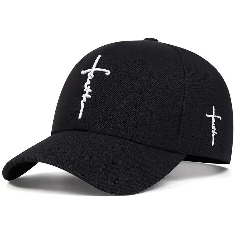 Faith Cross Embroidered Baseball Hat